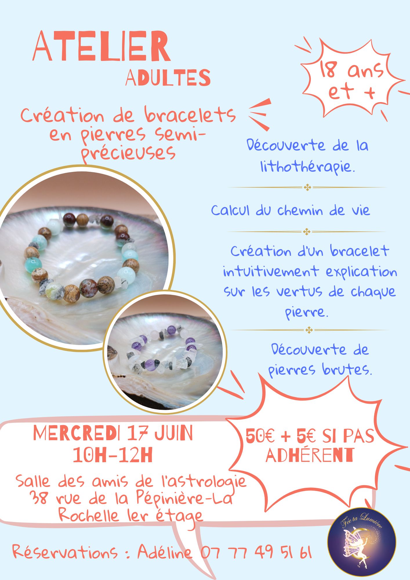 Atelier creation de bracelet adulte